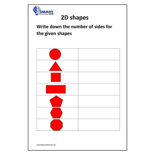 2D shapes 3